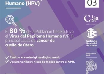 LA COSTA: La Municipalidad de La Costa refuerza la campaña de vacunación contra el HPV para niños y niñas de 11 años