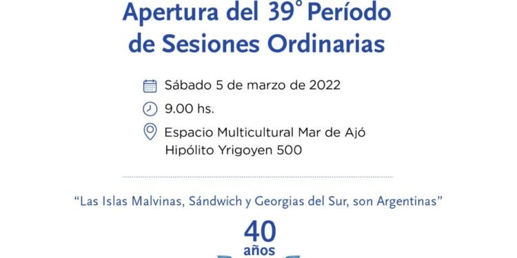LA COSTA: Mañana sábado será la apertura de sesiones del Honorable Concejo Deliberante en el Espacio Multicultural de Mar de Ajó