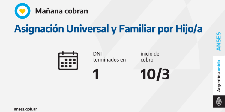 ANSES CALENDARIOS DE PAGO DEL JUEVES 10 DE MARZO