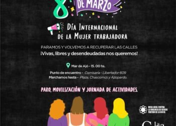 LA COSTA: 8M en el Partido de La Costa: paro, movilización y jornada de actividades en Mar de Ajó