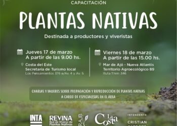 LA COSTA: Se realizará una capacitación para productores y viveristas