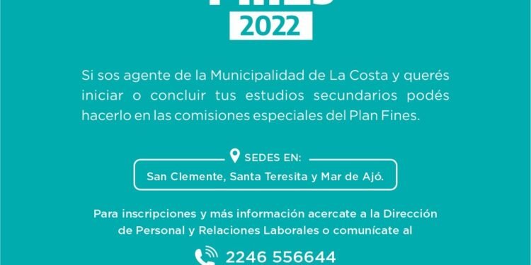 LA COSTA: Abrió la inscripción para trabajadores municipales que soliciten cursar el nivel secundario