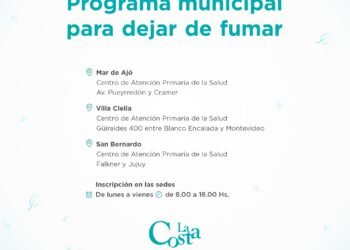 LA COSTA: La Municipalidad de La Costa ofrecerá cursos gratuitos para dejar de fumar