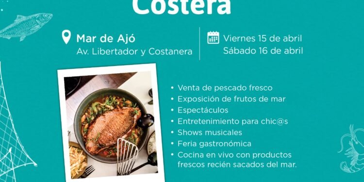 LA COSTA: Se viene en Semana Santa la primera Feria de la Pesca Artesanal Costera para disfrutar en familia