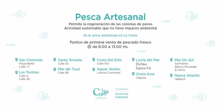 LA COSTA: Pesca artesanal: todas las bajadas en playa para comprar pescado fresco a lo largo del Partido de La Costa