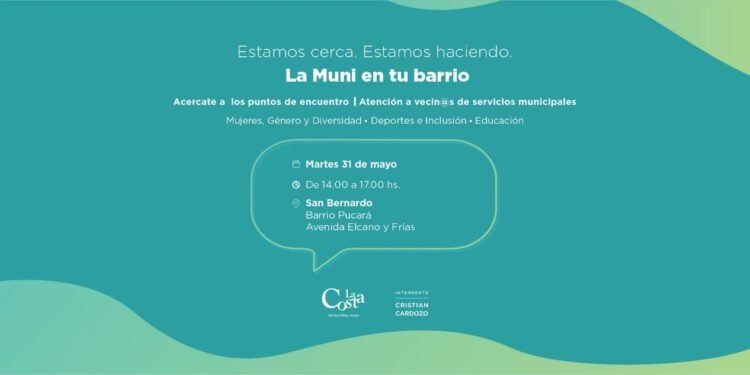 LA COSTA: Este martes llega a San Bernardo La Muni en tu Barrio, para acercar más servicios a la comunidad