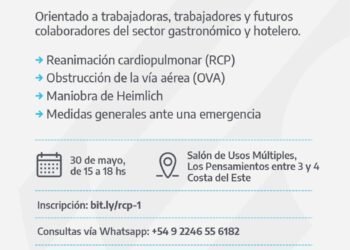 LA COSTA: Capacitación gratuita de Primeros Auxilios para prestadores turísticos en Costa del Este