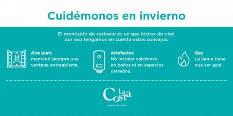 LA COSTA: Ante las bajas temperaturas, recomendaciones para prevenir siniestros con la calefacción en los hogares