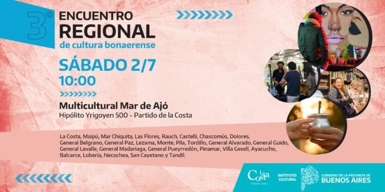 LA COSTA: El Partido de La Costa recibe este sábado al Tercer Encuentro Regional de Cultura Bonaerense