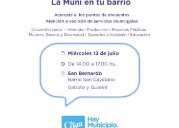 LA COSTA: La Muni en tu barrio llega este miércoles al barrio San Cayetano en San Bernardo