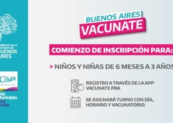 LA COSTA: Vacuna contra el Covid: comenzó la inscripción para niños y niñas hasta 3 años