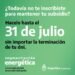 LA COSTA: Hasta el domingo 31 y sin tener en cuenta la terminación del DNI habrá tiempo para inscribirse online en la segmentación de tarifas de luz y gas