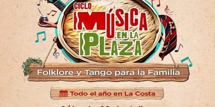 LA COSTA: Este sábado se viene otra tarde de tango y folclore con el ciclo “Música en la Plaza” en San Clemente