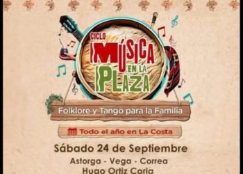 SAN CLEMENTE: Se podrá disfrutar otra tarde de sábado de folclore y tango con el ciclo “Música en la Plaza” en San Clemente