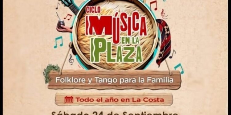 SAN CLEMENTE: Se podrá disfrutar otra tarde de sábado de folclore y tango con el ciclo “Música en la Plaza” en San Clemente