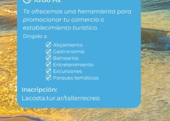 LA COSTA: Abrió la inscripción para prestadores turísticos que quieran participar del taller virtual sobre la App ReCreo en la Provincia