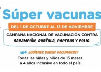 LA COSTA: La Campaña Nacional de Vacunación contra Sarampión, Rubéola, Paperas y Polio en los Jardines de Infantes de La Costa