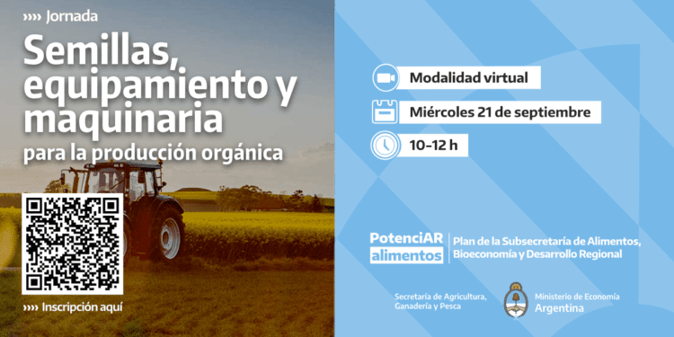 La Secretaría de Agricultura, Ganadería y Pesca, a través de la Subsecretaría de Alimentos, Bioeconomía y Desarrollo Regional