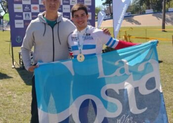 LA COSTA: El ciclista costero Lucas Vilar se coronó campeón argentino de kilómetro élite en Santa Fe