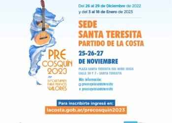 LA COSTA: Abrió la inscripción para artistas que quieran ser parte del Pre Cosquín en el Partido de La Costa