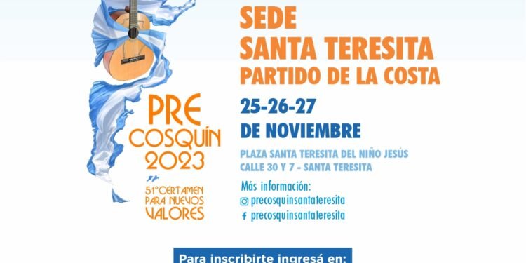 LA COSTA: Abrió la inscripción para artistas que quieran ser parte del Pre Cosquín en el Partido de La Costa