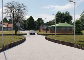 LA COSTA: Seguridad vial: comienzan las tareas de embellecimiento y reducción de velocidad en la calle Salta de Mar de Ajó