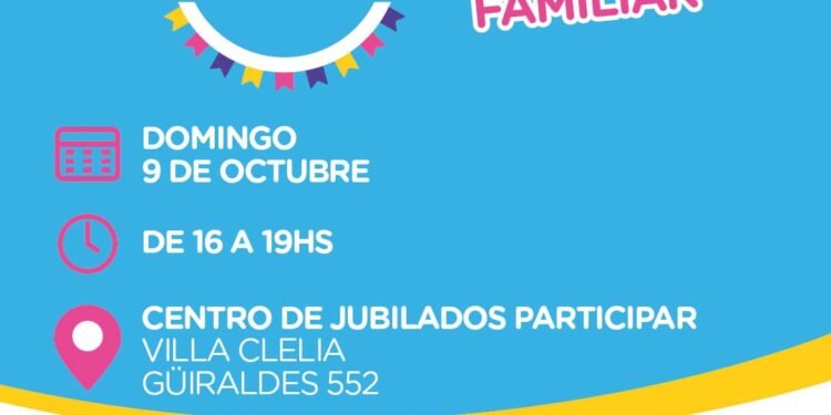 “Domingos en compañía” volverá este fin de semana al Centro de Jubilados de Villa Clelia