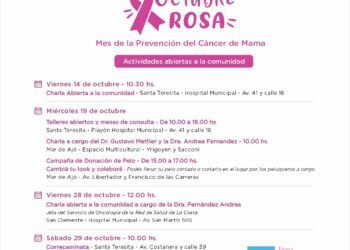 LA COSTA: Comienzan las actividades en La Costa por el mes de la prevención del cáncer de mama