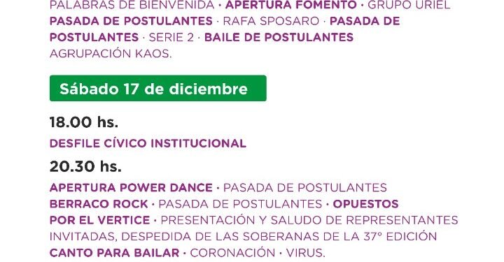 SAN BERNARDO: Con un show de Virus se viene la 38ª Fiesta Nacional del Sol y la Familia en San Bernardo