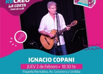 Ignacio Copani brindará dos recitales en febrero: el jueves en Mar de Ajó y el sábado en Las Toninas