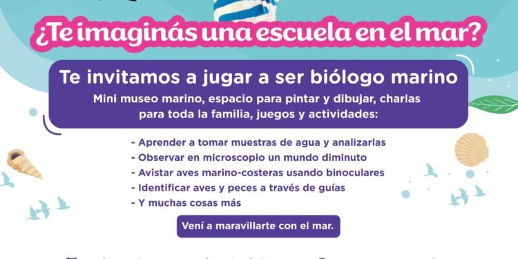 Con propuestas para todas las edades, la Escuela del Mar llegará al Parador Municipal de San Bernardo