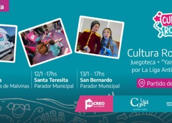 Con juegos y espectáculos infantiles, Cultura Rodante se presenta en Las Toninas, Santa Teresita y San Bernardo
