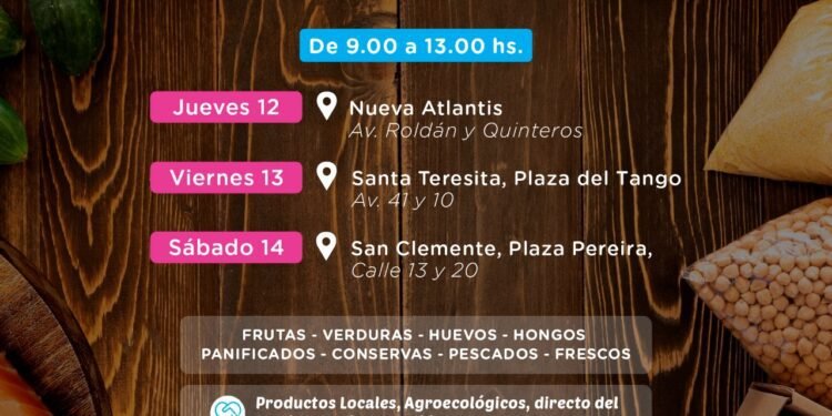 La feria itinerante Mercado Bonaerense ofrece para este verano productos costeros a vecinas, vecinos y visitantes