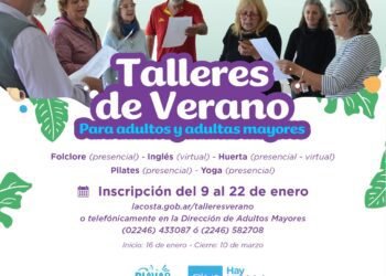 Abrió la inscripción a los talleres de verano para adultos y adultas mayores