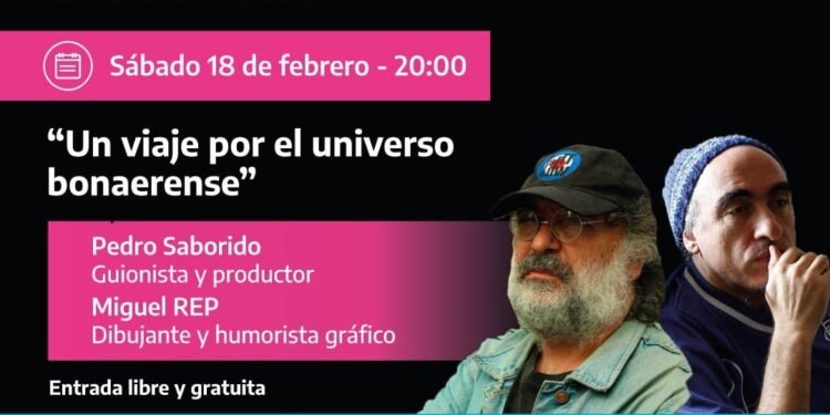 El ciclo Café Cultura llega a La Costa con «Un viaje por el universo bonaerense» con Pedro Saborido y el dibujante REP