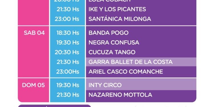 Con música en vivo, circo y danza, Experiencia La Costa llega a Mar de Ajó