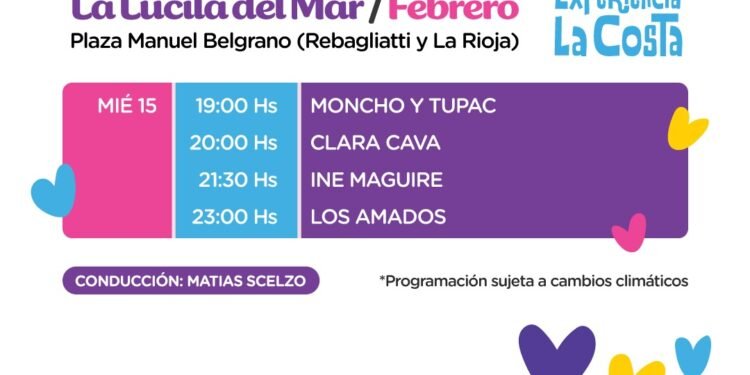 Con tres días de música en vivo, Experiencia La Costa pasó por Santa Teresita y ahora llega a Lucila del Mar