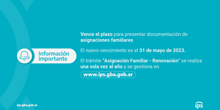SE VENCE EL PLAZO PARA RENOVAR ASIGNACIONES FAMILIARES EN EL IPS