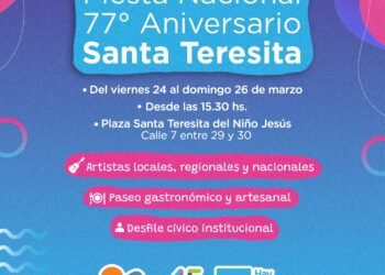 ESTE FIN DE SEMANA SE VIENE LA FIESTA ANIVERSARIO DE SANTA TERESITA CON TRES NOCHES DE FIESTA POPULAR