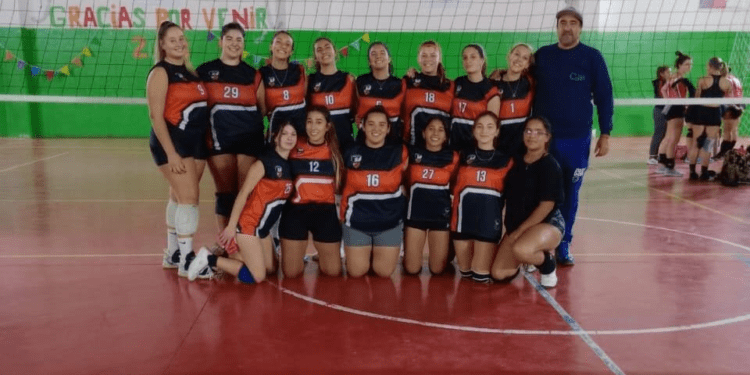 Los seleccionados municipales de vóley comenzaron con puntaje ideal en la Liga Regional Atlántica