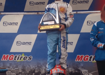 Dino Palmarochi se subió al podio en la 2ª fecha del Campeonato Nacional Champion Cup de Karting