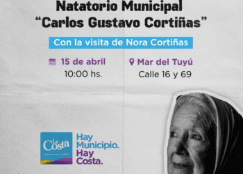 Con la visita de Nora Cortiñas se homenajeará a su hijo desaparecido con una placa en el Natatorio de Mar del Tuyú