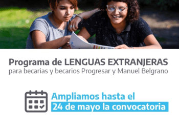 Hasta el 24 de mayo hay tiempo de inscribirse en los cursos de idiomas para becarios del Progresar y Manuel Belgrano