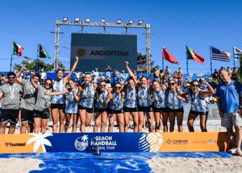 La costera Giuliana Gamba fue subcampeona en el Beach Handball Global Tour de Brasil