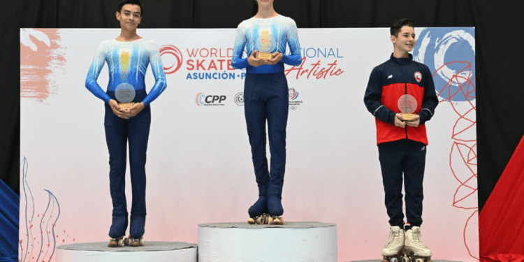 El patinador Sebastián Corral fue subcampeón en las semifinales de la Copa Mundial en Paraguay