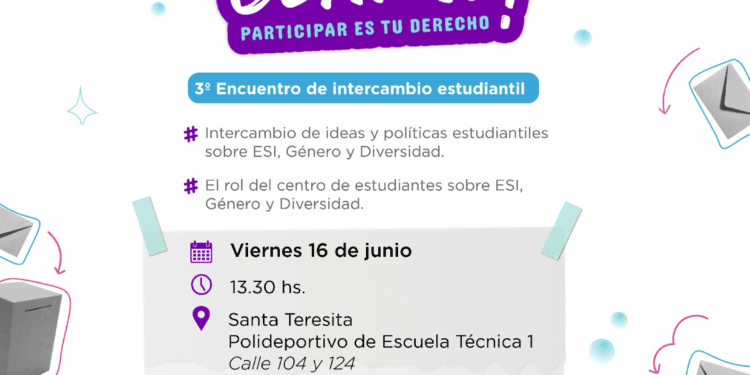 Se viene el 3° Encuentro de Intercambio Estudiantil para escuelas secundarias de La Costa