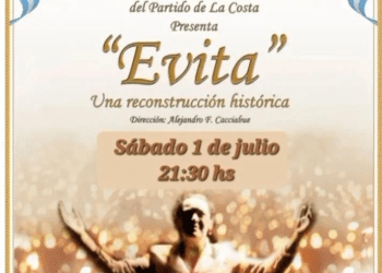 Este sábado se presentará la obra teatral «Evita» en San Bernardo