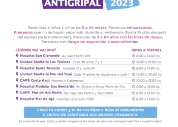 Se recuerda la importancia de vacunar a los niños y niñas contra la gripe