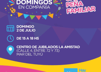 Este fin de semana vuelve el ciclo “Domingos en compañía” en Mar del Tuyú