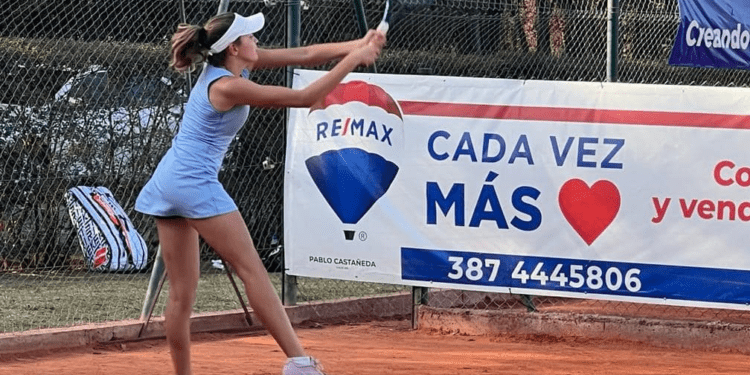 La costera Milagros Falabella terminó entre las mejores cuatro tenistas del Nacional de Salta